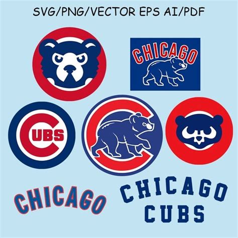 Chicago Cubs Logo SVG Chicago Cubs Clipart by SvgVectorClipartShop