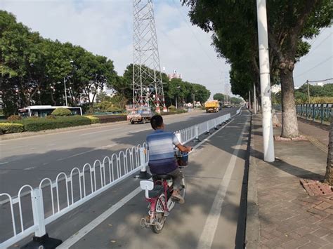 番禺 再升级更安全！多条非机动车道亮相多条道路