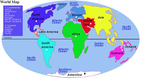 Real Size Of Continents Map