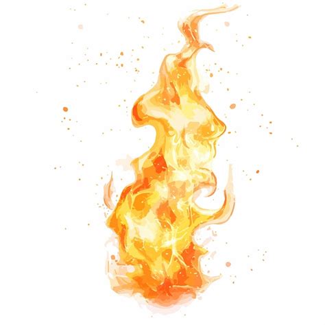 Realistic Fire Flame Isolated Light Effect for Creative Projects | Premium AI-generated vector