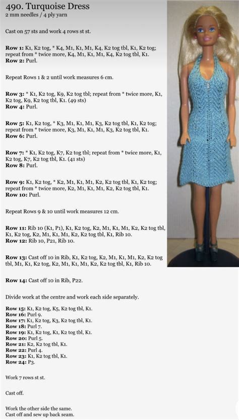 Pin By Shawna Fnukal On Projects To Try Barbie Knitting Patterns