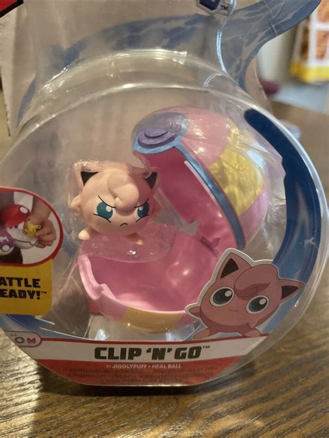 New Jigglypuff Heal Ball Clip N Go Pokemon Action Battle Figure Toy