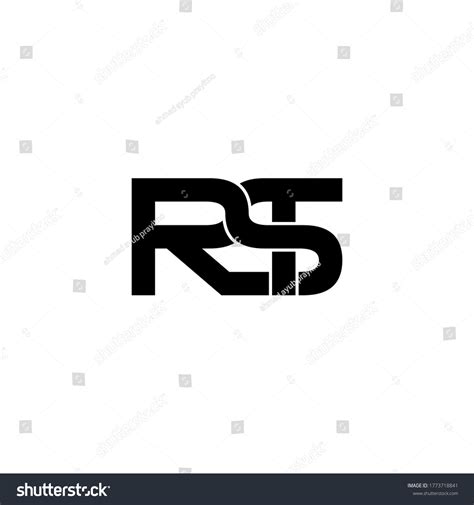 Rst Letter Original Monogram Logo Design Stock Vector Royalty Free