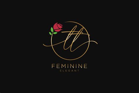 monograma de belleza del logotipo femenino inicial tt y diseño de