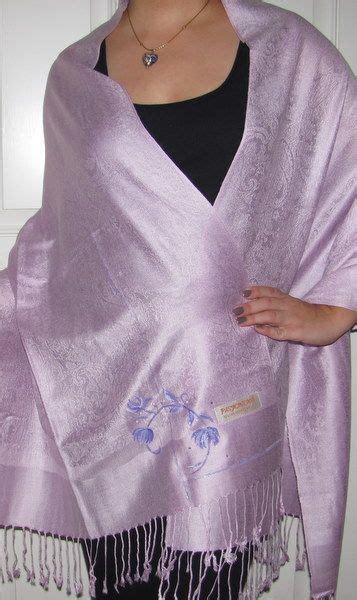 Beautiful Shawls And Wraps Light Purple Lilac Motif Shawl Wrap Scarf Styles Shawls And