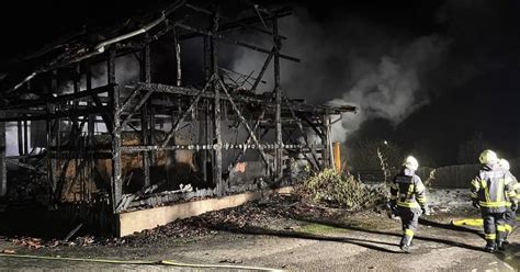 Großbrand in landwirtschaftlichen Objekt forderte Einsatz von 14