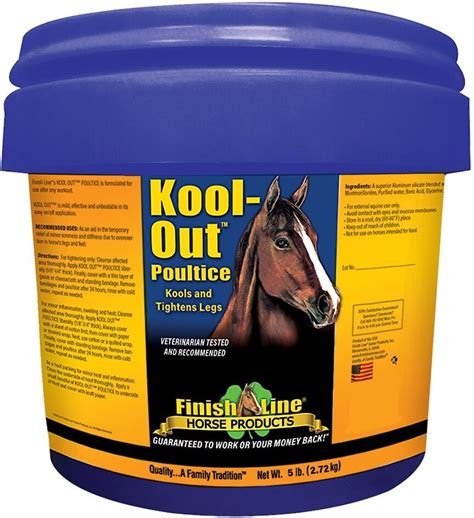 Finish Line Kool Out Sore Muscle And Joint Pain Relief Horse Poultice 5