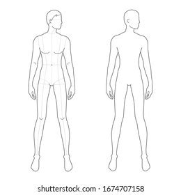 Male Body Templates For Designing Clothes