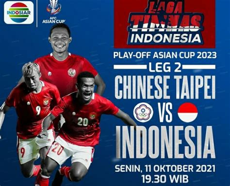 Sedang Berlangsung Chinese Taipei Vs Indonesia Di Play Off AFC Asian