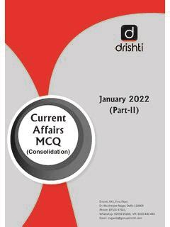 January 2022 Part II Current Affairs MCQ January 2022 Part Ii