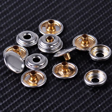 25Pcs Set Stainless Steel Screw Stud Boat Canvas Snap Press Studs Self