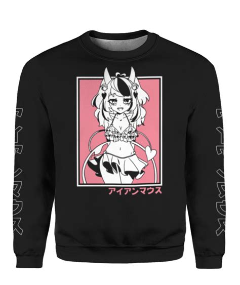 Vshojo Merch Pullover Ironmouse Summer 2021 - Spoias | Long sleeve tee shirts, Pullover, Shirts