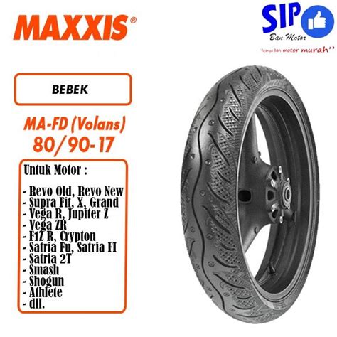 Ban Motor Bebek Maxxis Volans Ma Fd Ring Tubeless Lazada