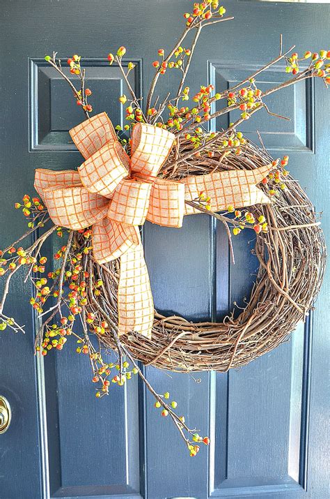 Fabulous Fall Door Wreaths Diy Stonegable