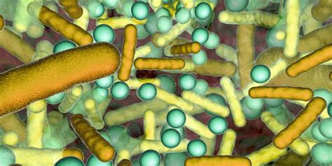 Biofilm Des Bact Ries En Forme De Tige Et Sph Riques Illustration Stock