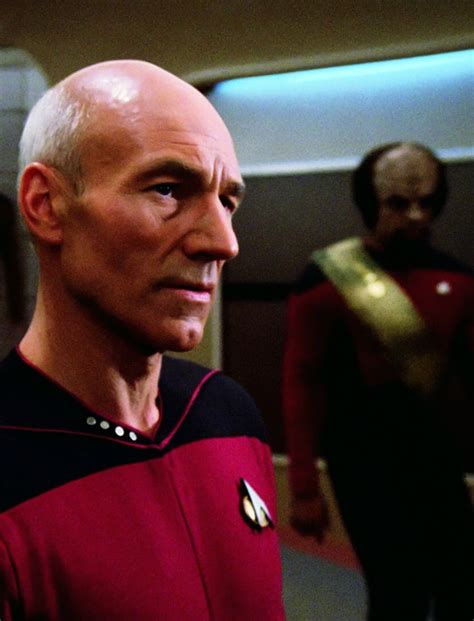 Captain Picard And Worf Star Trek Next Generation Pinterest