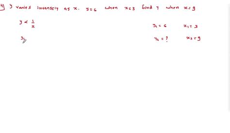 Solved Use The Four Step Procedure For Solving Variation Problems Given