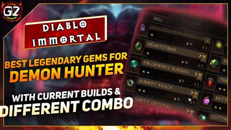 Best Legendary Gems Combination For Current Demon Hunter Builds