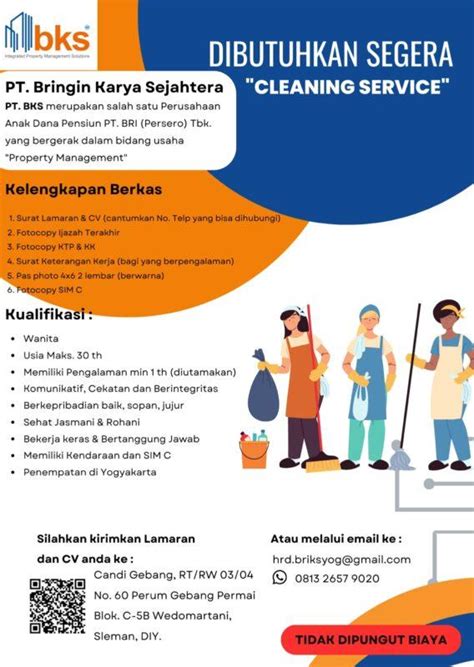 Lowongan Kerja Cleaning Service Di Pt Bringin Karya Sejahtera