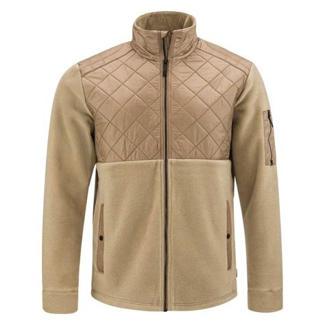 Head Fleece Med Full Glidelås Rebels Beige Trekkinn