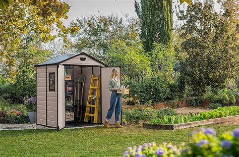 Keter Manor X Ft Double Door Outdoor Garden Shed