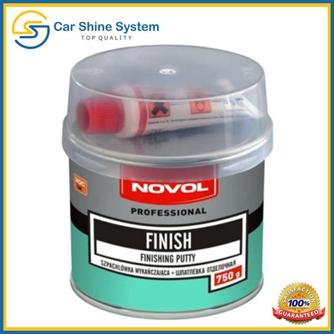 NOVOL FINISH Easy Sand Fine Body Filler Car Finishing Putty 750g ...