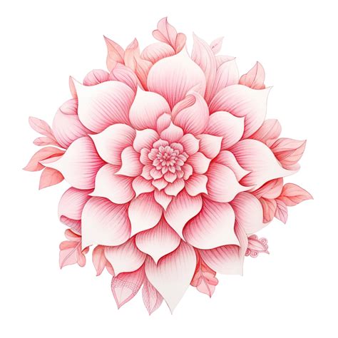 Soft Pink Ii Pastel Flower Doodle Flower Doodle Floral PNG