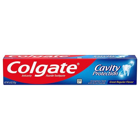 Colgate Cavity Protection Regular Fluoride Toothpaste White 6 Oz Health And Household