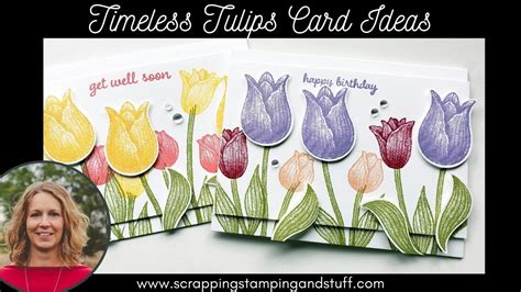 78 Spring Flower Tulip Card Tutorial Stampin Up Timeless Tulips