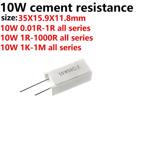 Pcs Vertical Cement Resistance Resistor W W R R R R