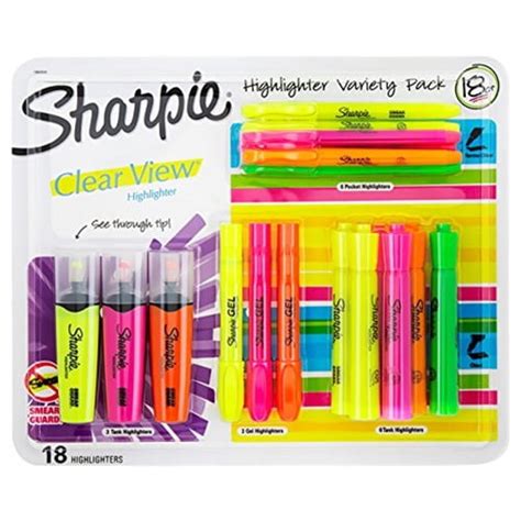 Sharpie And Highlighter Variety Pack 18 Ct 2001393