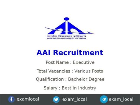 AAI Recruitment 2022 400 Junior Executive Air Traffic Control Jobs