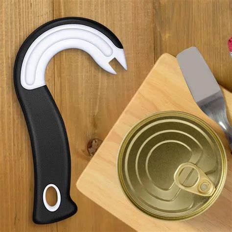 Ring Pull Can Opener Multifunction J Shaped Jar Lid Opener Can Opener