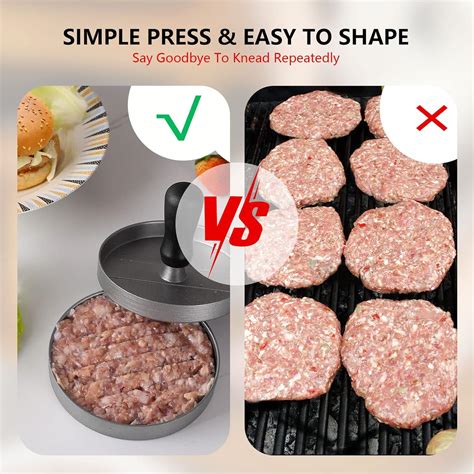 Burger Press Patty Maker Non Stick Burger Press Aluminum Hamburger