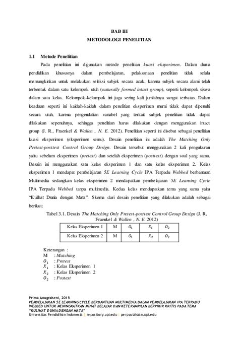 Pdf Pembelajaran 5e Learning Cycle Berbantuan Multimedia Dalam Pembelajaran Ipa Terpadu Webbed