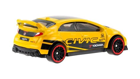 Тематична Машинка Hot Wheels Honda Civic Type R Honda HDH Yellow купити в інтернет