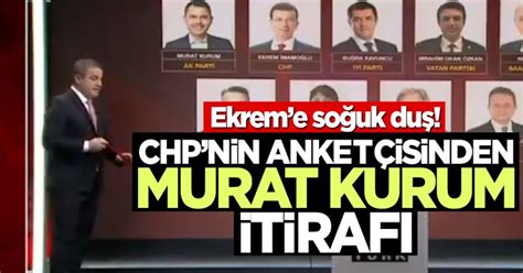 Ekreme soğuk duş CHPnin anketçisinden Murat Kurum itirafı Yeni Akit