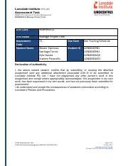 Bsbpmg T Pdf Lonsdale Institute Pty Ltd Assessment Task Bsb