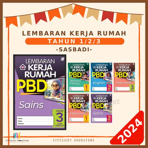 Citylight Buku Latihan Lembaran Kerja Rumah Pbd Kssr Tahun