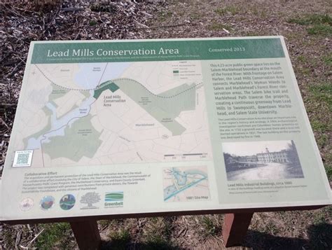 Lead Mills Conservation Area Historical Marker