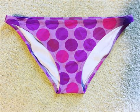 Victoria S Secret Purple Polka Dot Bikini Bottom Size Medium