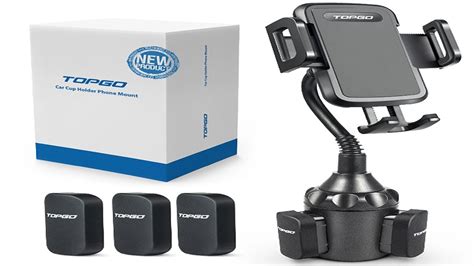 Review Demo Of The Topgo Gooseneck Car Cup Holder Phone Mount For