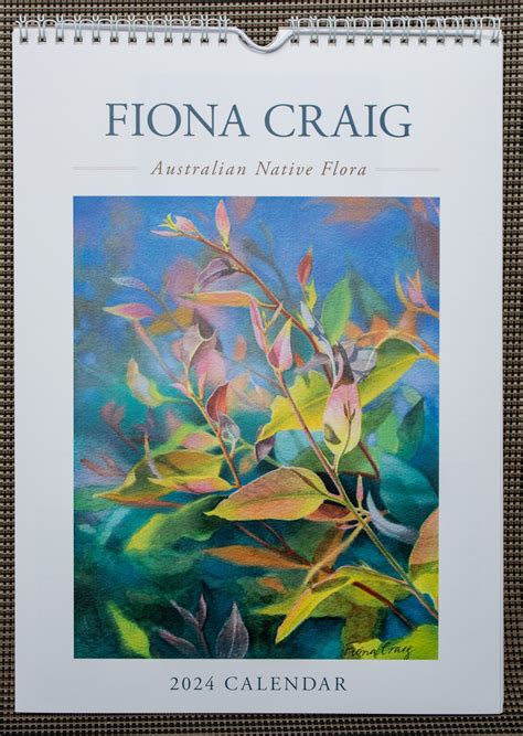 2024 Australian Floral Art Wall Calendar — Fiona Craig Fine Art