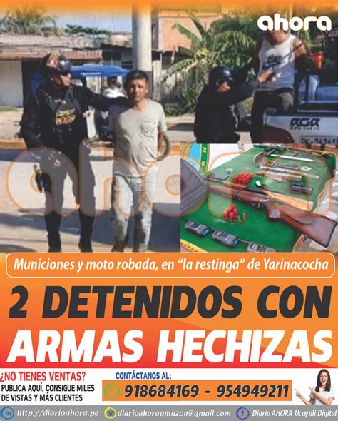 Detenidos Con Armas Hechizas Diario Ahora