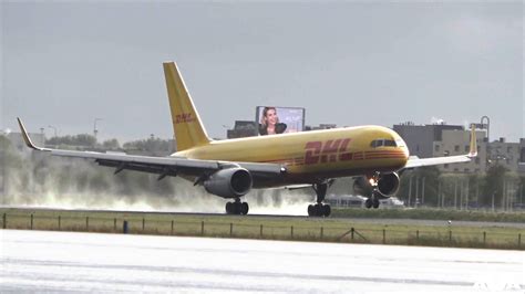 DHL Boeing 757 Landings At Amsterdam Airport Schiphol YouTube