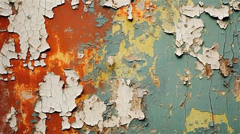 Weathered Layers Of Peeling Paint Background Rust Rust Texture Rusty