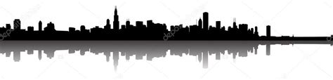 Chicago Skyline Silhouette — Stock Vector © tangducminh #10562639