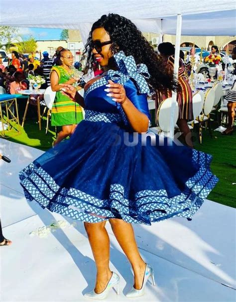 South African Traditional Shweshwe Dresses Dresses Images 2022