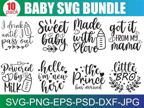 Baby Svg Bundle Baby Shower Svg Newborn Svg Bundle Baby Quote Bundle