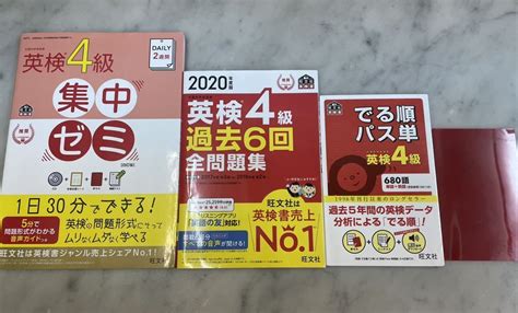 【やや傷や汚れあり】英検4級パス単 2020年度版過去6回全問題集 集中ゼミの落札情報詳細 ヤフオク落札価格検索 オークフリー